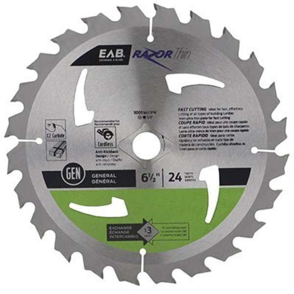 Eab Tool Co Usa Inc 6-1/2X24T Circ Blade 1011962